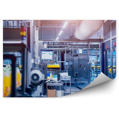 Fototapeta Tovarniški transporter za steklenice soka