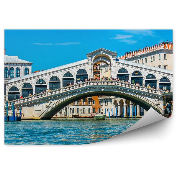 Fototapeta Most Rialto Benátky Kanál Budovy