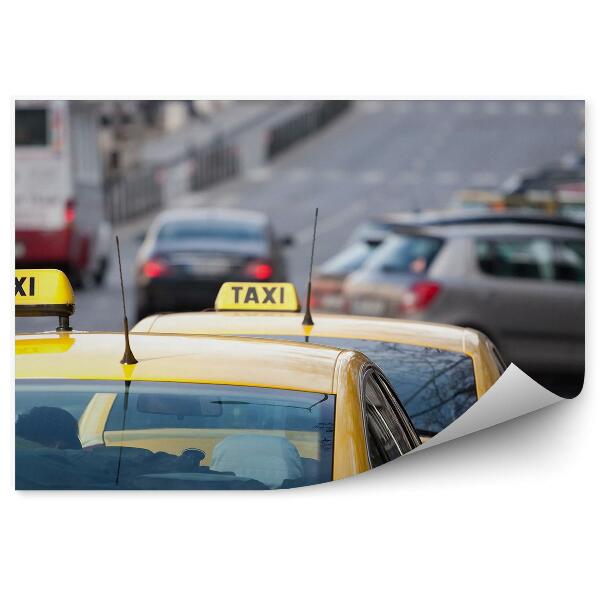 Fototapeta Žlté Vozidlá Taxi Cestná Premávka