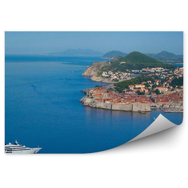 Fototapeta na stenu Dubrovník Jadranská loď horizont mesta