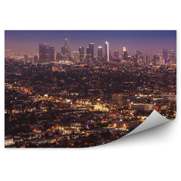 Fototapeta Letecký pohľad Los Angeles svetlá