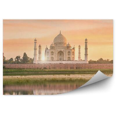 Fototapeta Západ slnka nad taj mahalom India