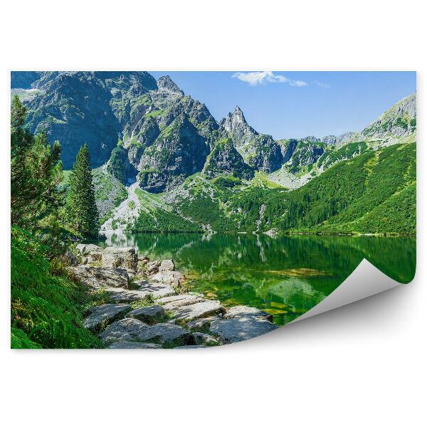 Fototapeta Hory Skaly Jazero More Oko Palmy Tatra Obloha Mraky