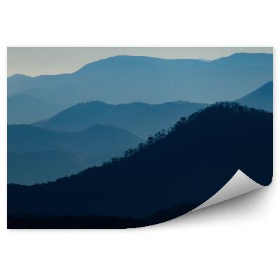 Fototapeta na stenu Mlhový pohľad hory tiene