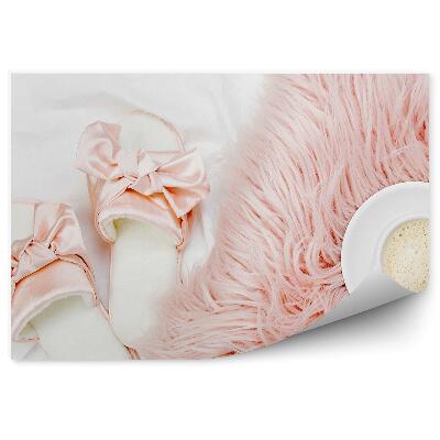 Fototapeta na stenu Šálka kávy ranná posteľ vankúš