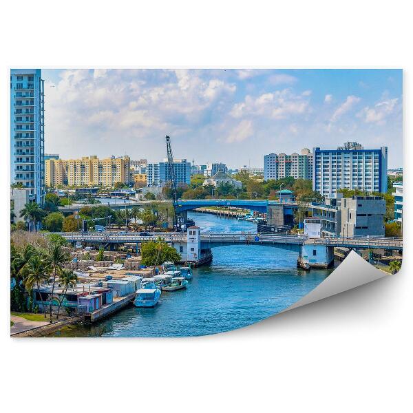 Fototapeta Florida Miami Pohľad Z Vtáčej Perspektívy Rieka