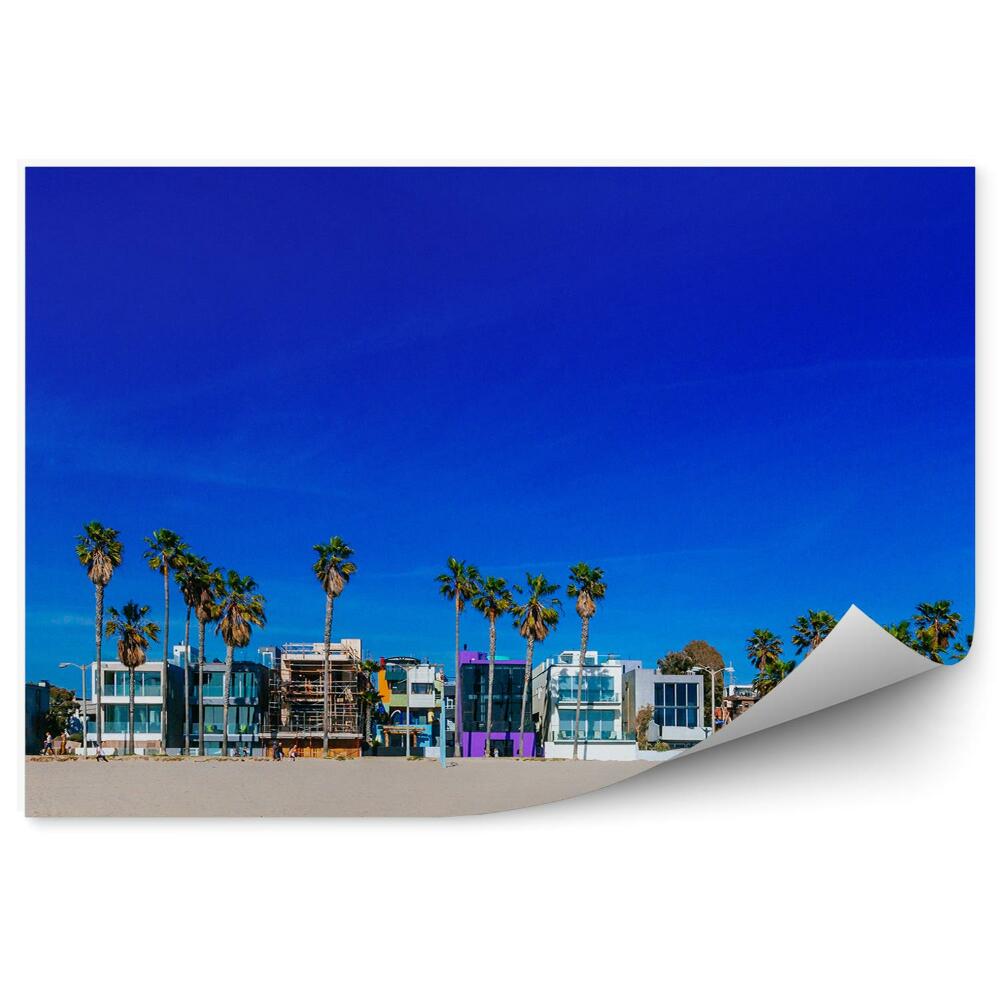 Fototapeta na stenu Benátky Pláž Palmy Mesto Domy Piesok