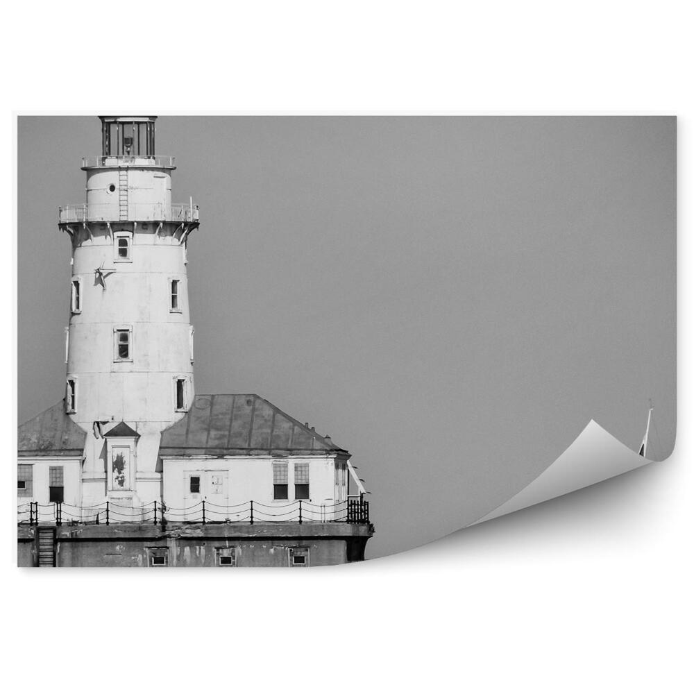 Fototapeta na stenu Sépia maják jachta Chicago