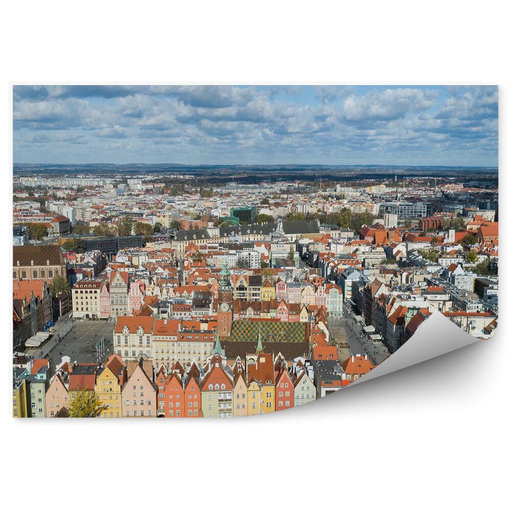 Fototapeta Vroclavské trhovisko budovy cesta obloha mraky