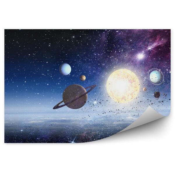 Fototapeta na stenu Planéty Nebo Hviezdy Galaxia Vesmír Mraky Slnko