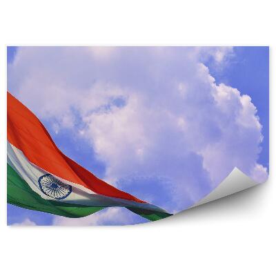 Fototapeta Vlajka vo vetre obloha oblaky