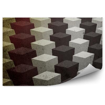 Fototapeta Farebný vintage trojrozmerný