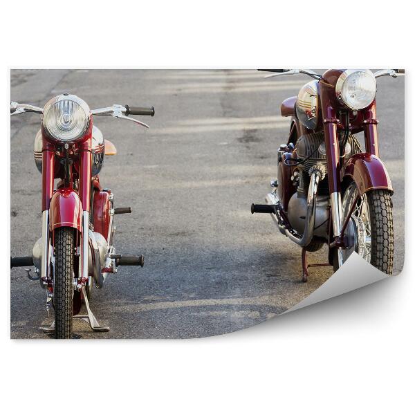 Fototapeta Motorky jawa 125 jawa 500 na asfalte