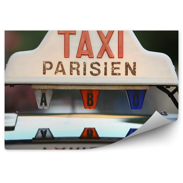 Fototapeta na stenu Francúzsko Taxi Dopravné Vozidlo