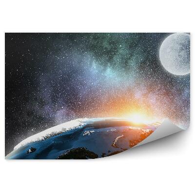 Fototapeta Planéta Nebo Hviezdy Galaxia Vesmír Mesiac Slnko