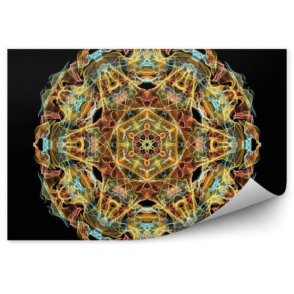 Fototapeta na stenu Mandala farebných plameňov