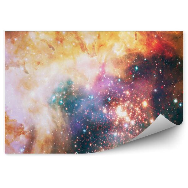 Fototapeta na stenu Oranžová Červená Galaxia Hviezdy Obloha