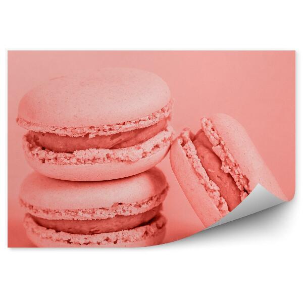Fototapeta Cookies macarons dezertné sladkosti jednofarebné