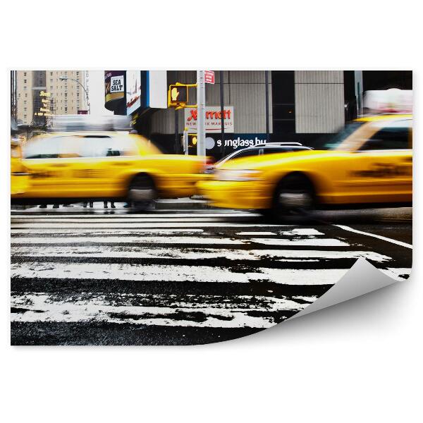 Fototapeta Dopravné Taxi Žlté Autá New York