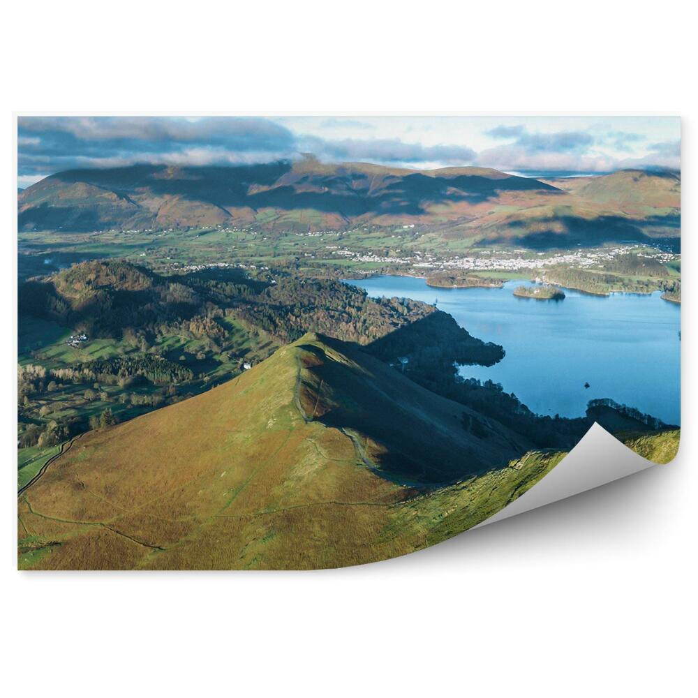 Fototapeta na stenu Panoramatický pohľad na jazerá a kopce