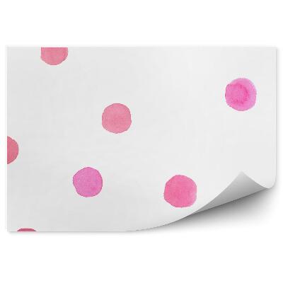 Fototapeta Maľované ružové bodky