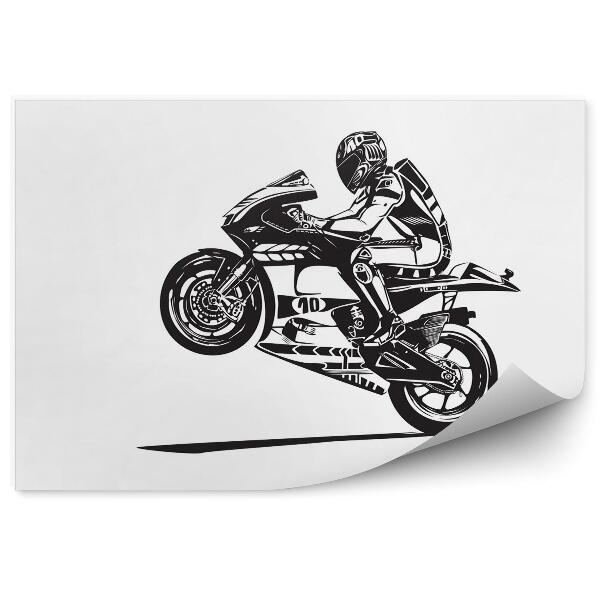 Fototapeta na stenu Čiernobiela motorka