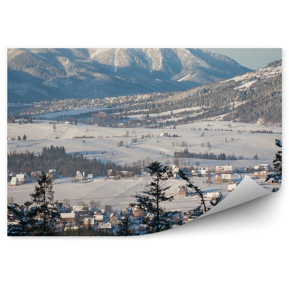Fototapeta Gubałówka Zakopane panoráma hory sneh zima Tatry