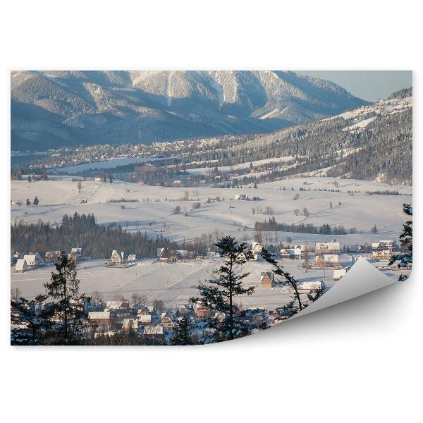 Fototapeta Gubałówka Zakopane panoráma hory sneh zima Tatry