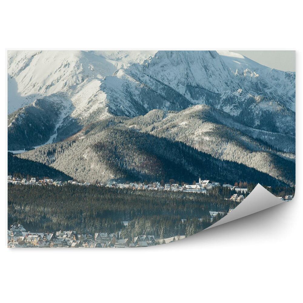 Fototapeta na stenu Giewont hory sneh zimné chaty zimné tatry