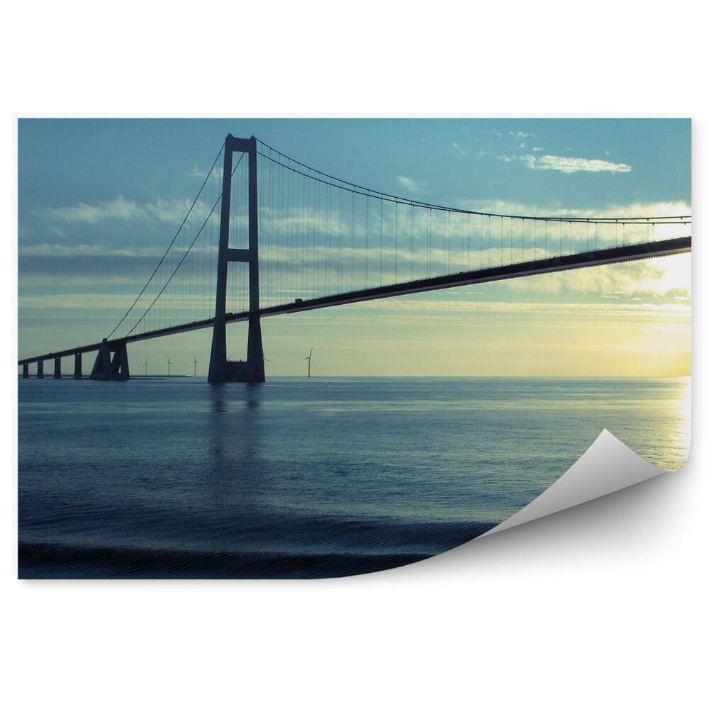 Fototapeta na stenu Most nad vodou lano slnko