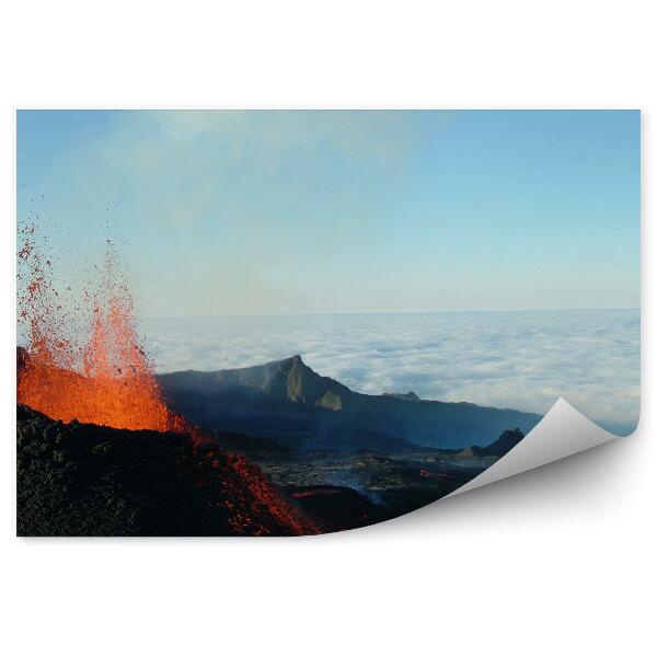 Fototapeta Sopka Tungurahua hmla obloha dym obloha láva