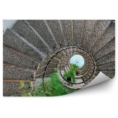 Fototapeta Italija spiralno stopnišče v stanovanjskem bloku rastline