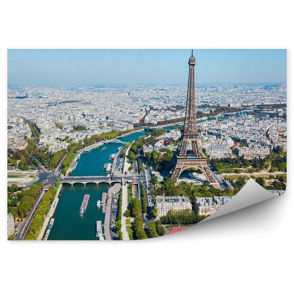 Fototapeta Eiffelova veža pohľad z vtáčej perspektívy Paríž
