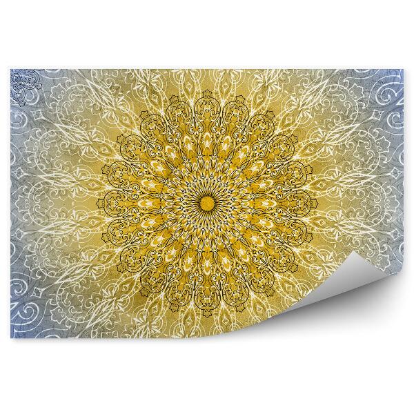 Fototapeta Mandala žlto-modré pozadie