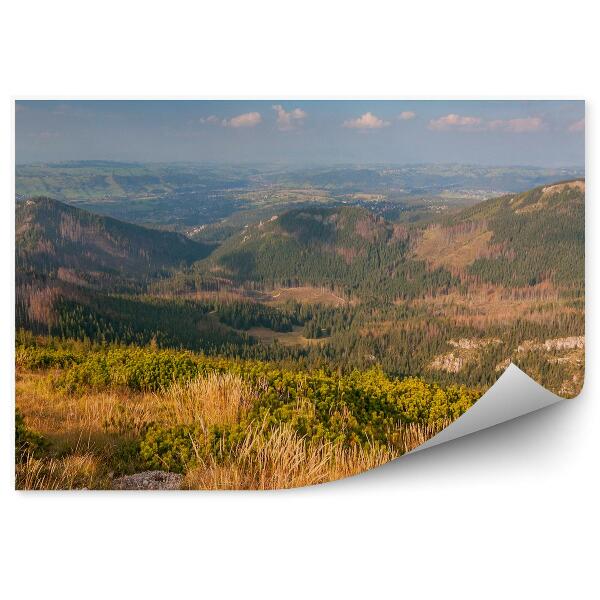 Fototapeta Hory krajina jeseň obloha mraky tatry