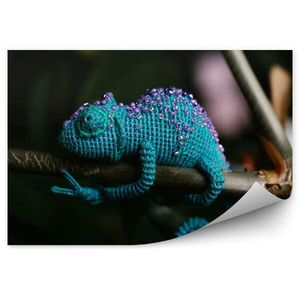 Fototapeta Chameleón vlnkovaný na vetvičke