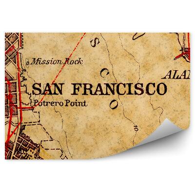 Fototapeta Stará mapa San Francisca