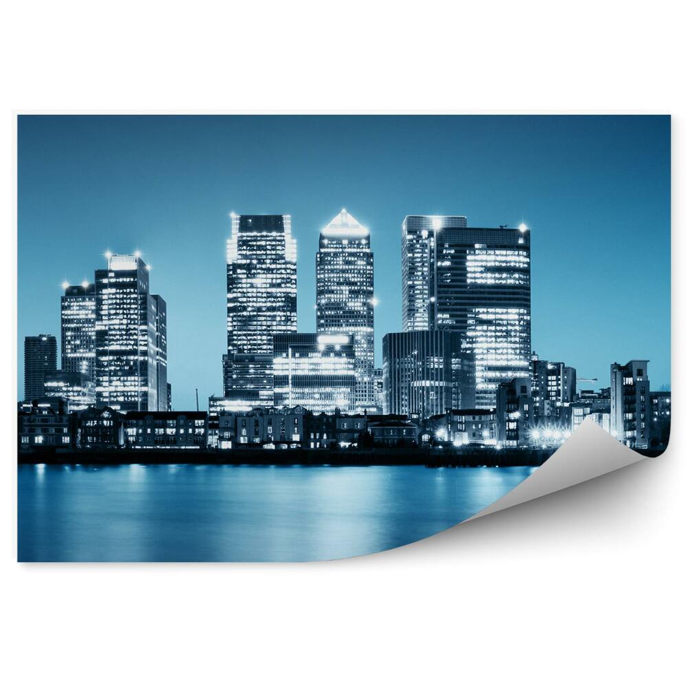 Fototapeta Panoráma mesta oceán mrakodrapy svetlá