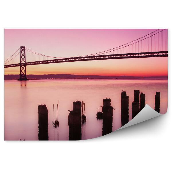 Fototapeta na stenu Oceánsky most západ slnka Kalifornia