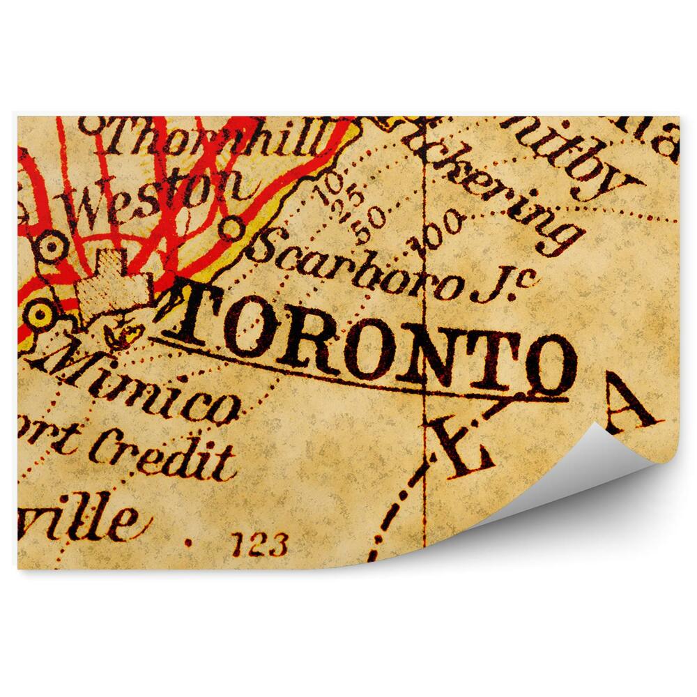Fototapeta na stenu Stará mapa Toronta