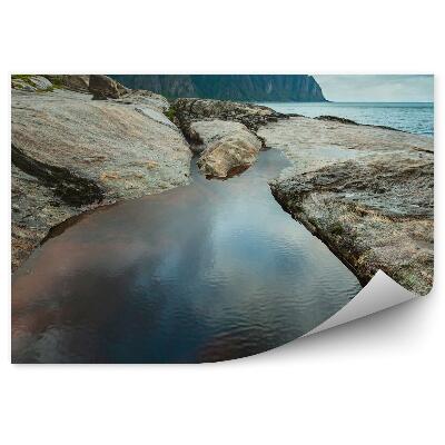 Fototapeta Pobrežie Senja Nórsko Hory Skaly