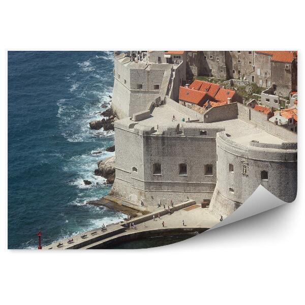 Fototapeta na stenu Dubrovník staré mesto more Chorvátsko lode skaly pevnosť svätý jan