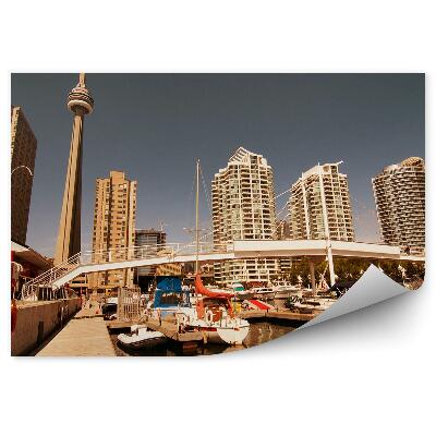 Fototapeta na stenu Mrakodrapy Lode Most Torontské Jazero