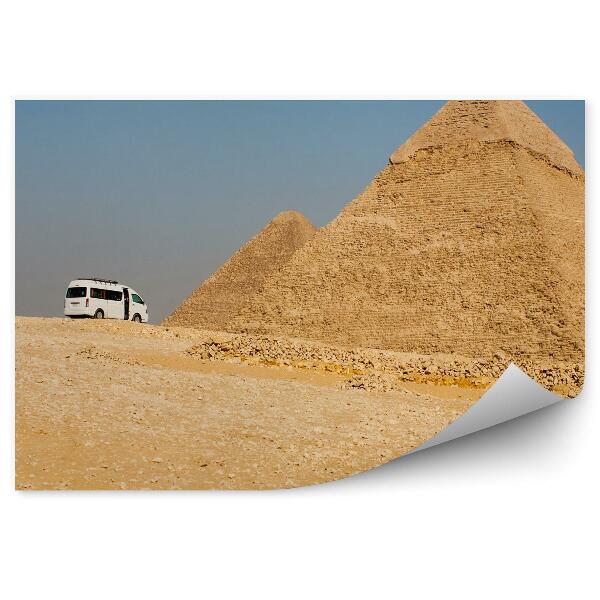 Fototapeta na stenu Turistični kombi piramide v Gizi