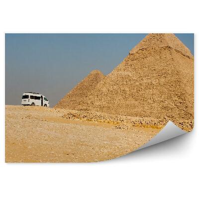 Fototapeta na stenu Turistični kombi piramide v Gizi