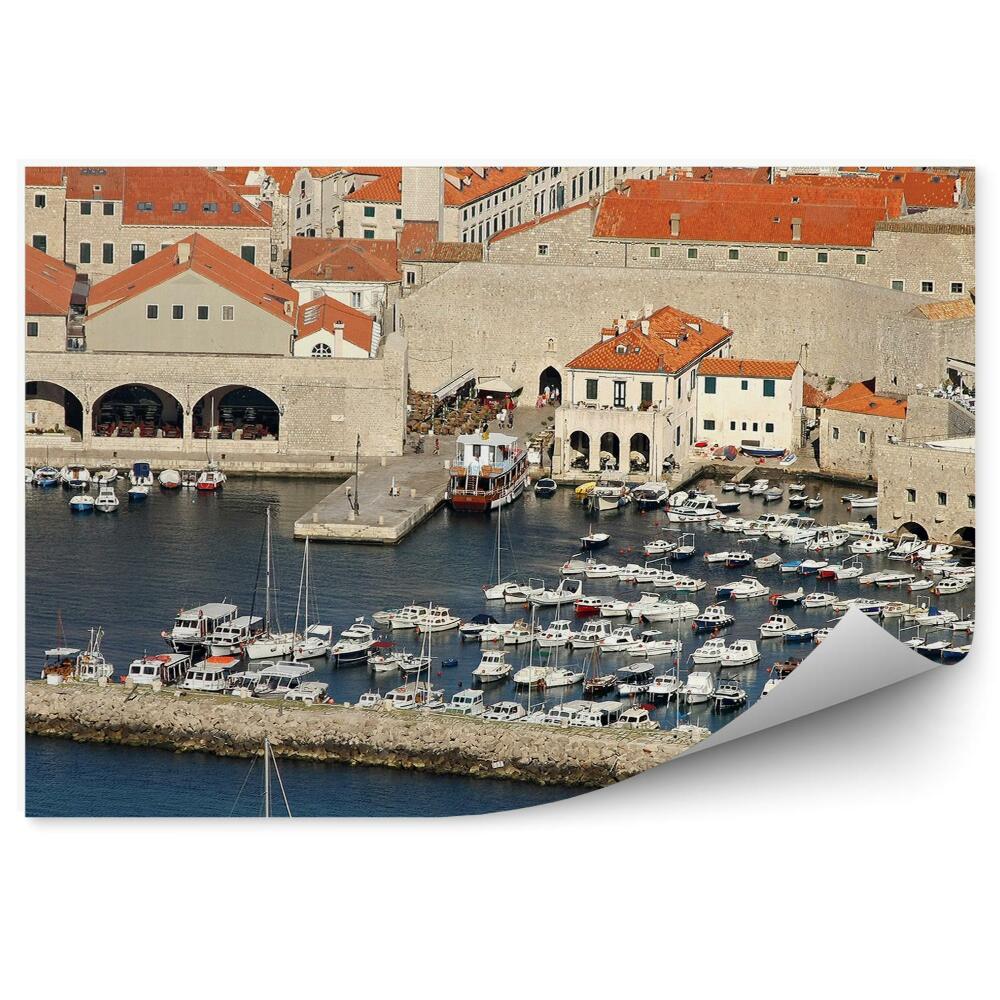 Fototapeta na stenu Starý Prístav Dubrovník Mesto Lode