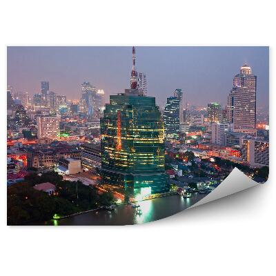 Fototapeta Mrakodrapy stromy lode oceán Tokio