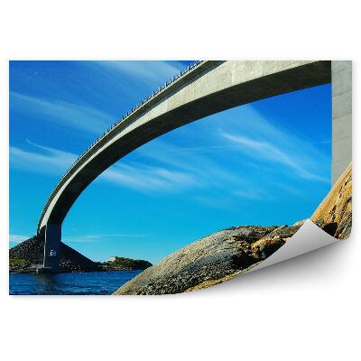 Fototapeta Krajina Nórsko Most Cesta Skaly Perspektíva