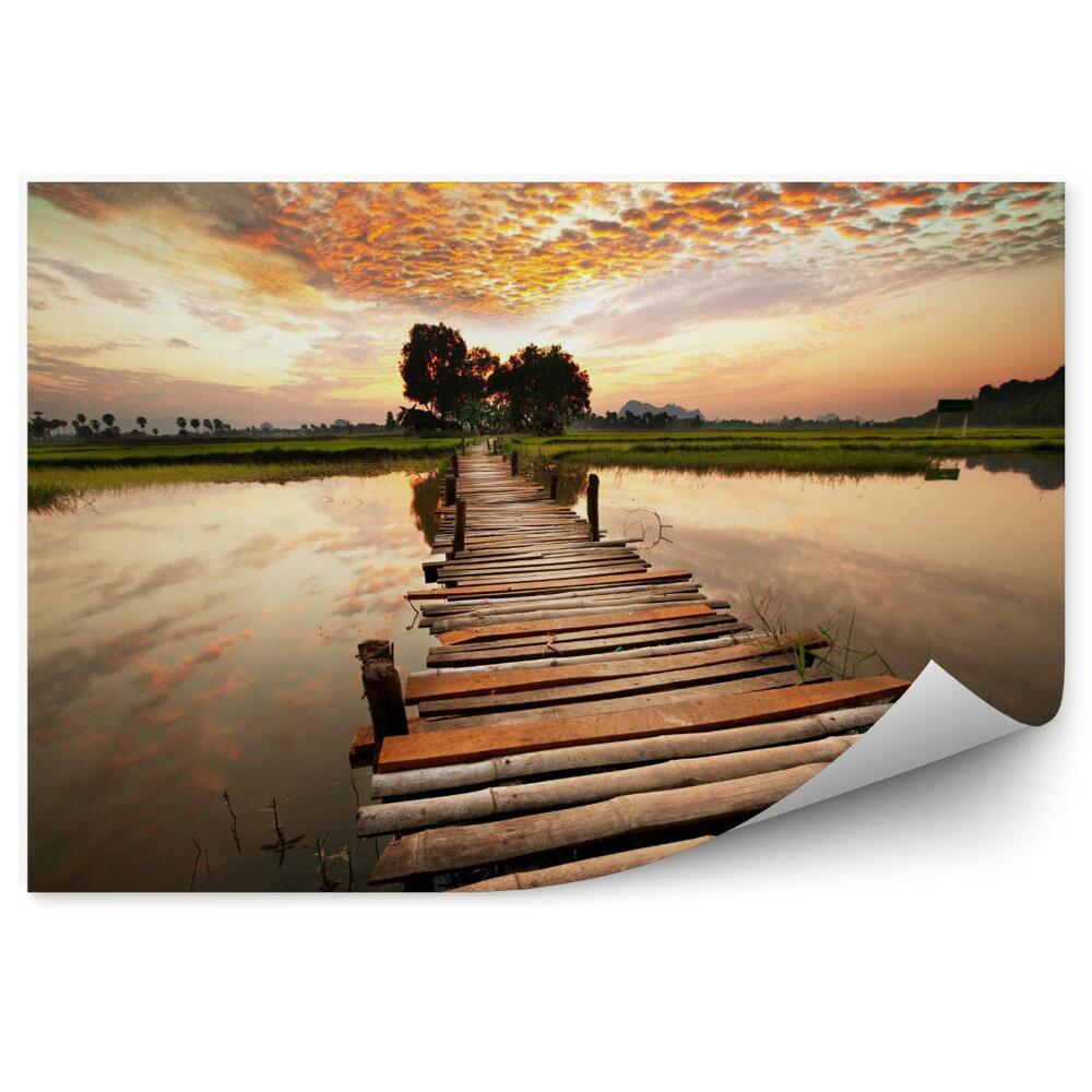 Fototapeta na stenu Rieka pri západe slnka