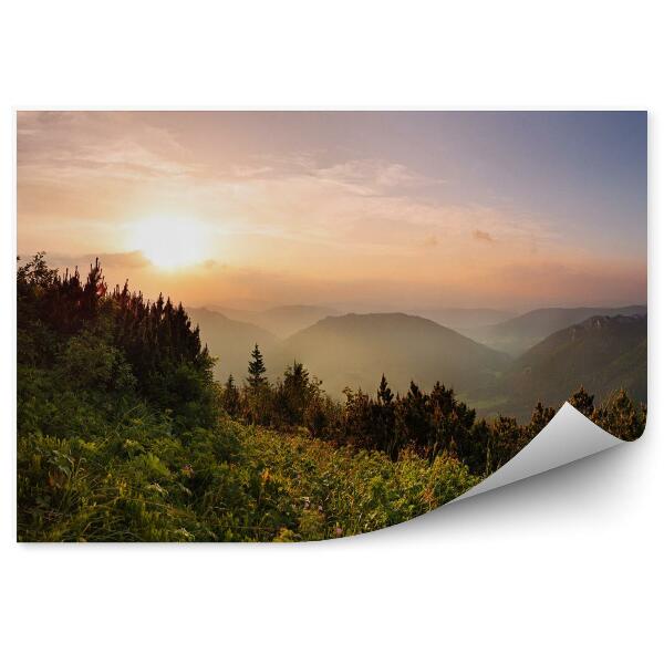 Fototapeta Vrchol Roszutec pri západe slnka - slovensko horská fatra
